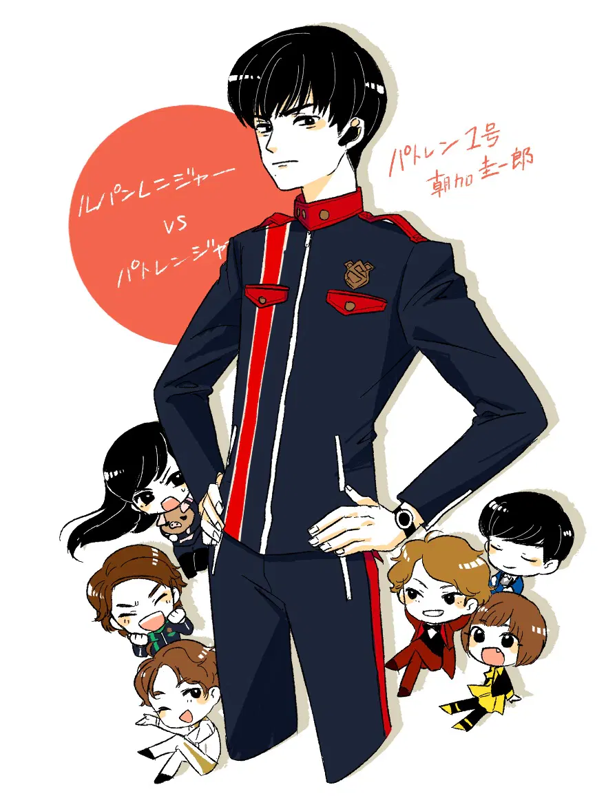 ルパパト 朝加圭一郎 パトレン1号 缶バッジ Note | Misskey.art